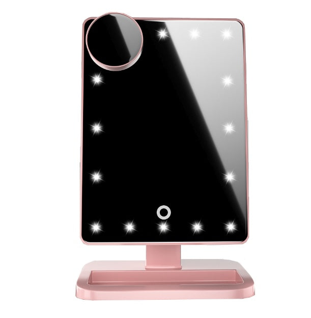 Miroir de Maquillage LED Tactile avec Haut-Parleur Bluetooth et Grossissement 10X