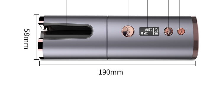 Boucleur Automatique Sans Fil Rechargeable - 10 Températures - 50min Autonomie